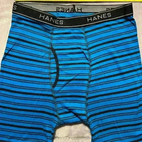 Hanes Men's Value Pack Assorted Boxer Briefs, 6 Pack medium  cotton blend - Picture 2 of 5